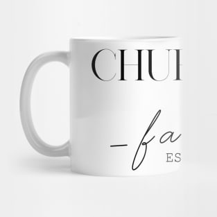 Churchill Family EST. 2020, Surname, Churchill Mug